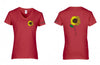 VW Sun Flower Women's V-neck Shirt