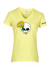 VW Skull & Daisy Women's V-Neck Shirt